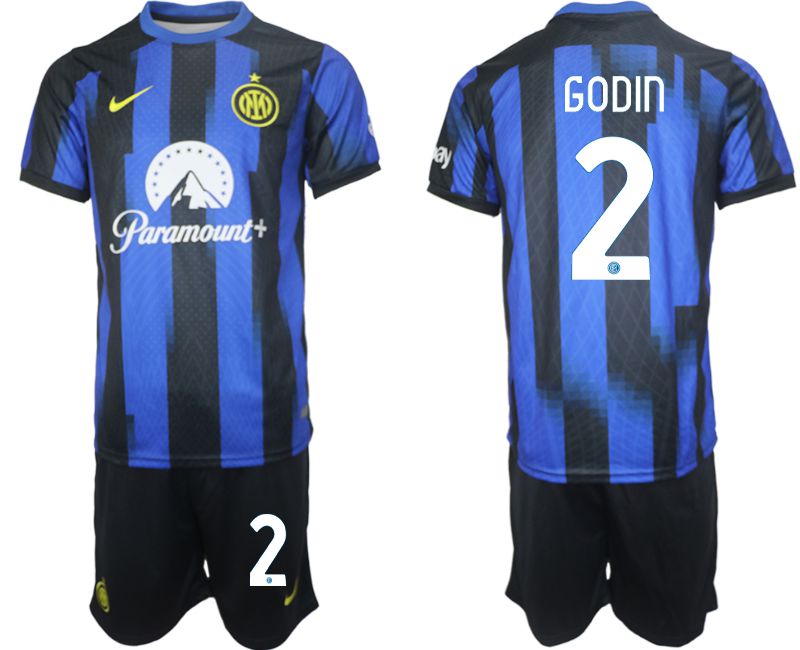 Men 2023-2024 Club Inter Milan home blue #2 Soccer Jersey->inter milan jersey->Soccer Club Jersey